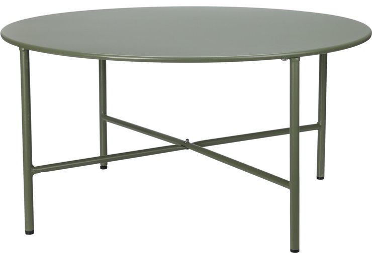 TABLE APPOINT ESSENTIEL OUTDOOR VERT OLIVE LARGE 70XH35CM