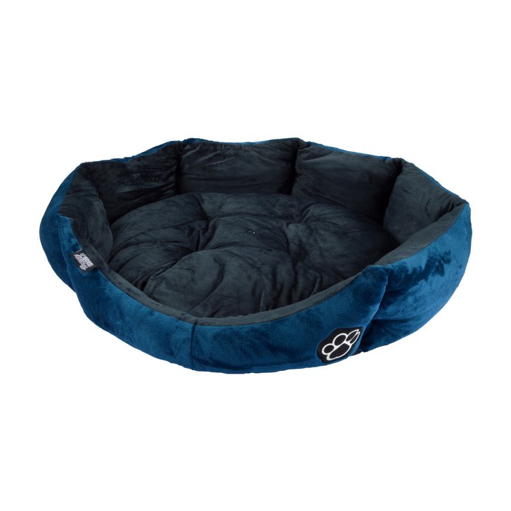 PANIER ROND 50CM PATCHY EMERAUDE CHARBON