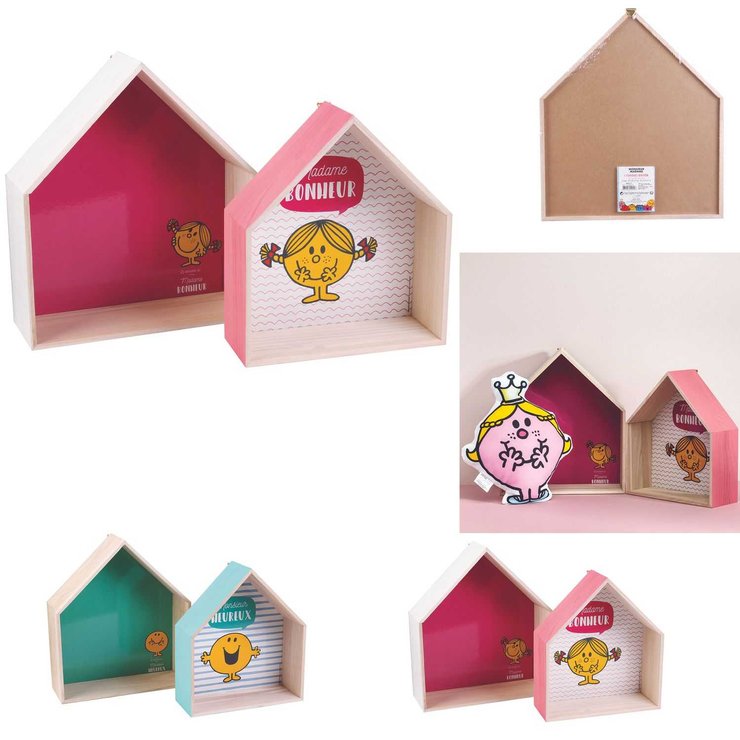 2 ETAGERES MAISON MR MME