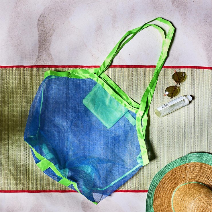 SAC FILET DE PLAGE 45X26CM