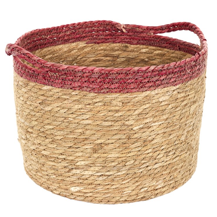 PANIER TRESSE BICOLORE M