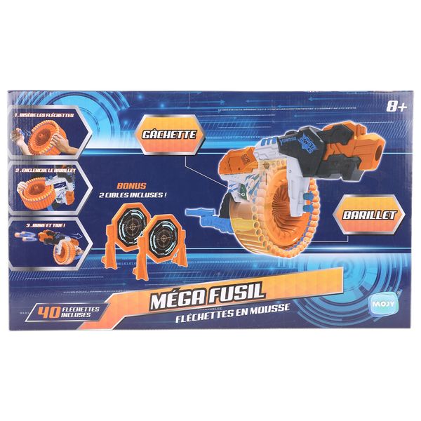 FUSIL FLECHETTES MOUSSE MITRAILLEUR