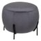 POUF VELOURS CALABAZA GRIS