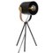 LAMPE TREPIED BIL NOIR H.45CM