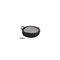 PANIER ROND CORDE ANSES D.50XH12CM NOIR COUSSIN AMOVIBLE