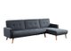 LUXI CANAPE ANGLE ANTHRACITE CONVERTIBLE STYLE SCANDINAVE