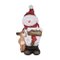 BONHOMME DE NEIGE ET RENNE LED H.41CM