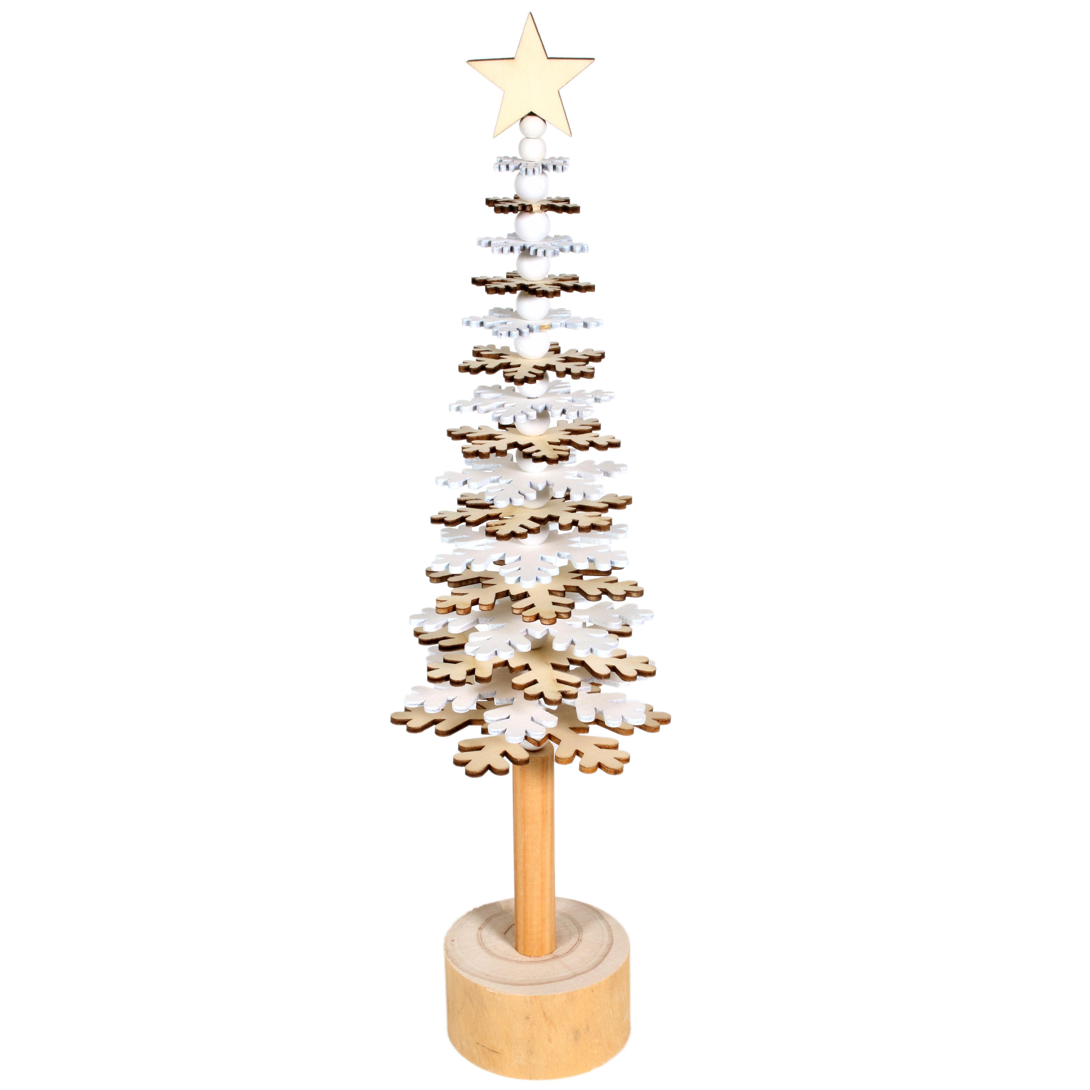 SAPIN NOEL ROTATIF BOIS 10X37CM