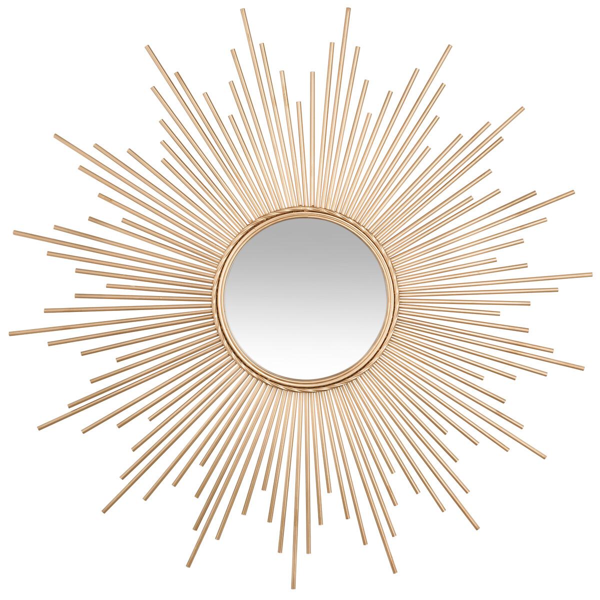 MIROIR SOLEIL TUBE DORE D.99CM