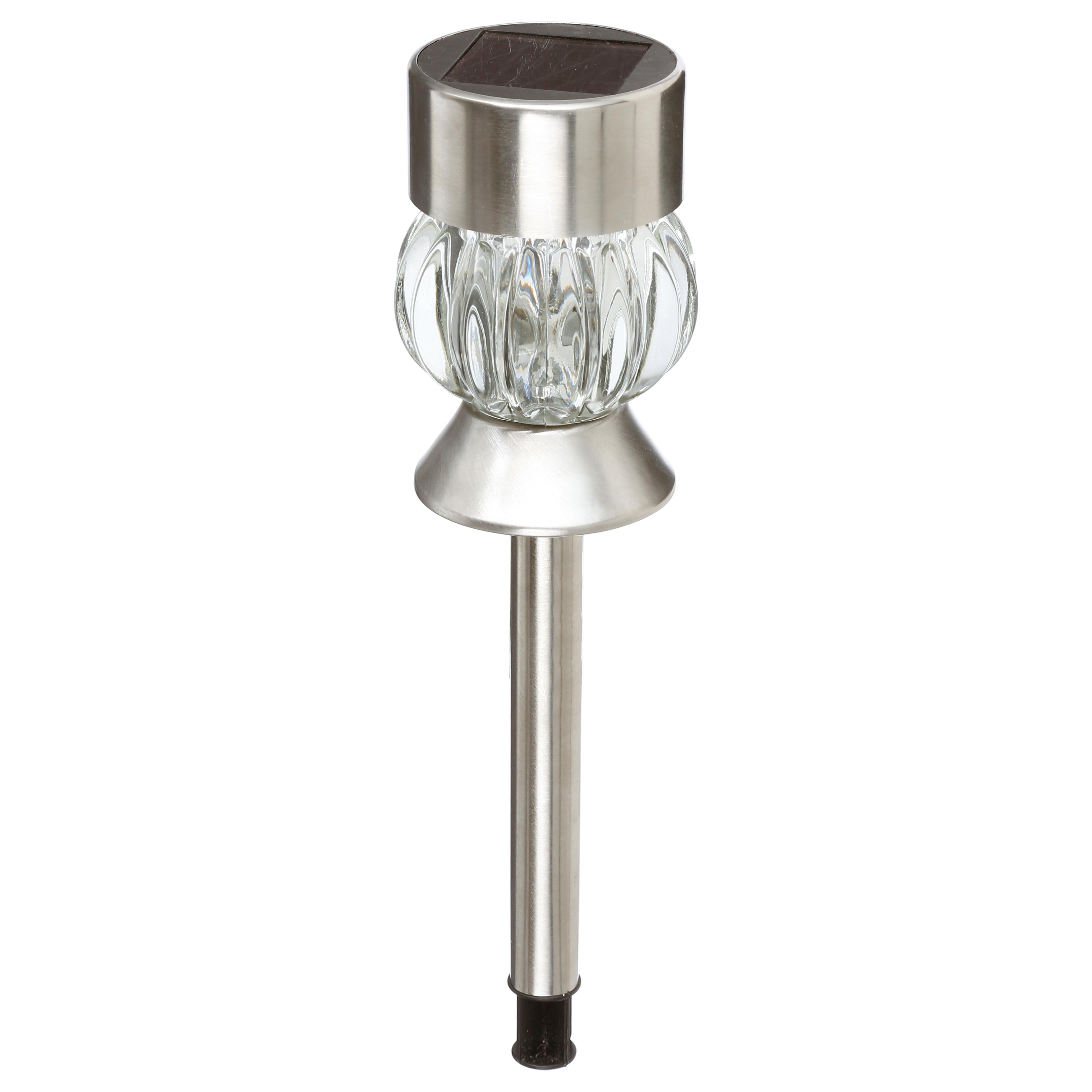 BALISE SOLAIRE INOX VERRE LUDEL H.34CM