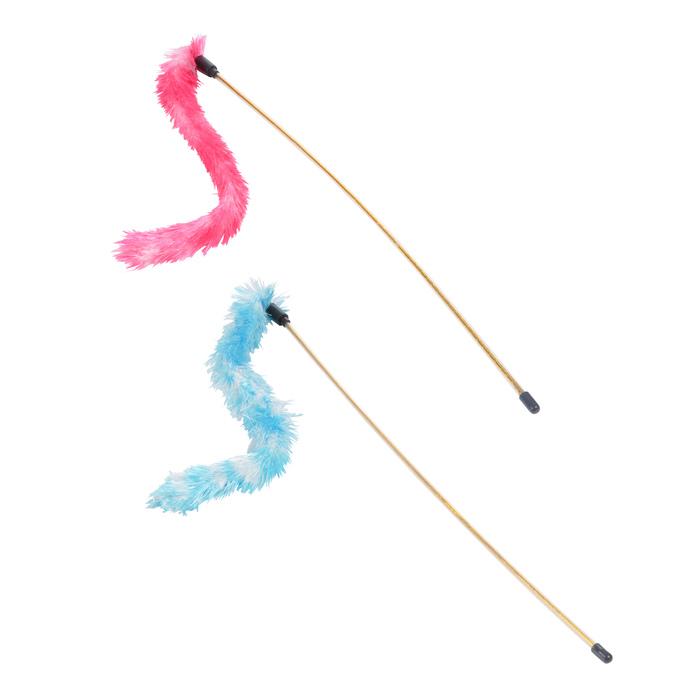 JOUET CANNE A PECHE AVEC PLUMEAU 40CM