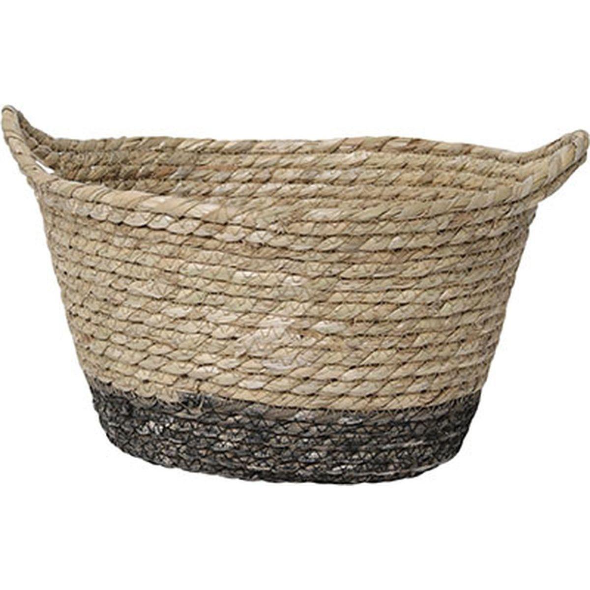 PANIERE OVALE MOYEN MODELE 30X22CM NATUREL MARRON
