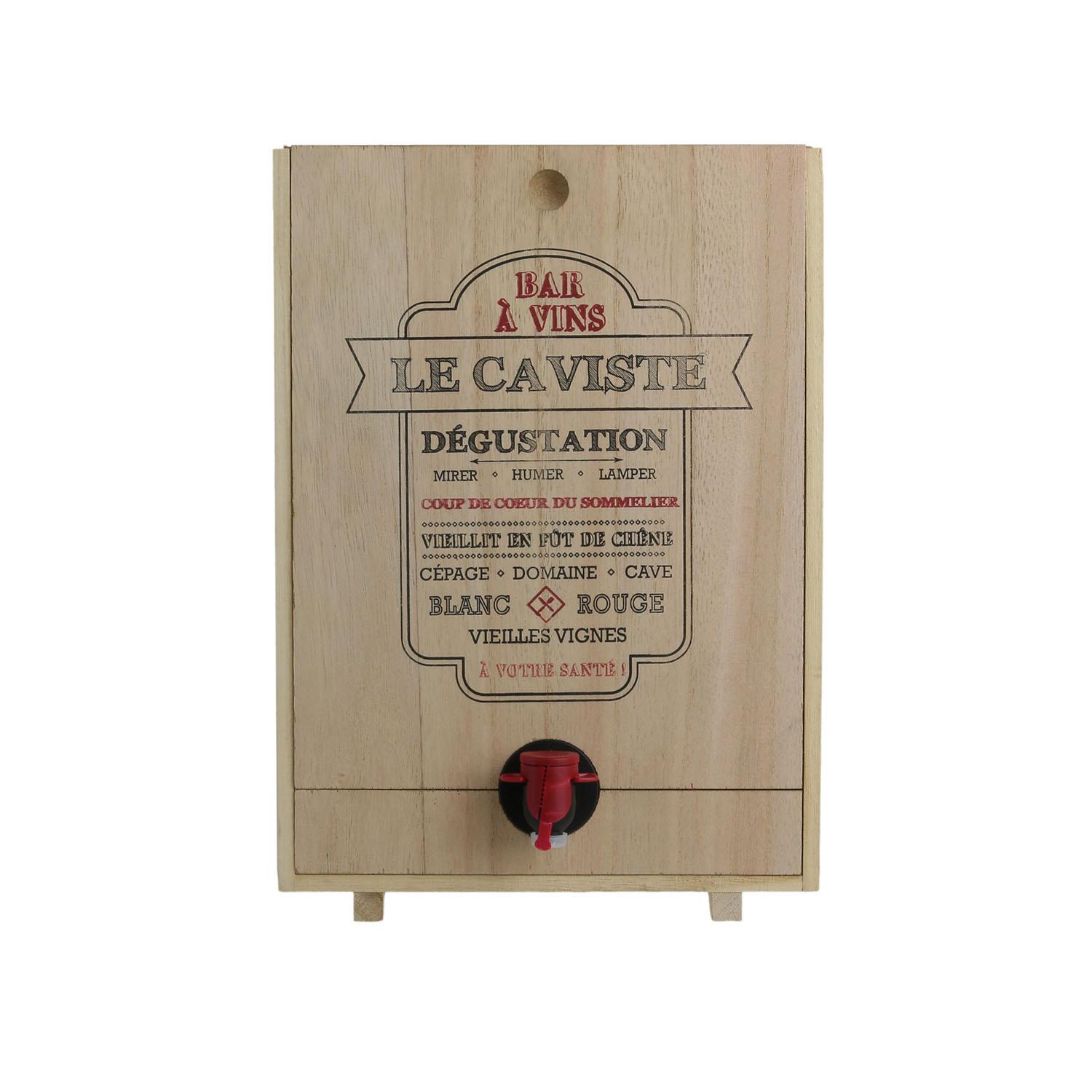 DISTRIBUTEUR DE VIN BOIS 5L