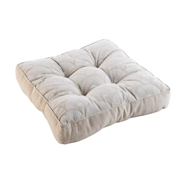 COUSSIN DE SOL 40X40X8CM IMPRIME BAHINA