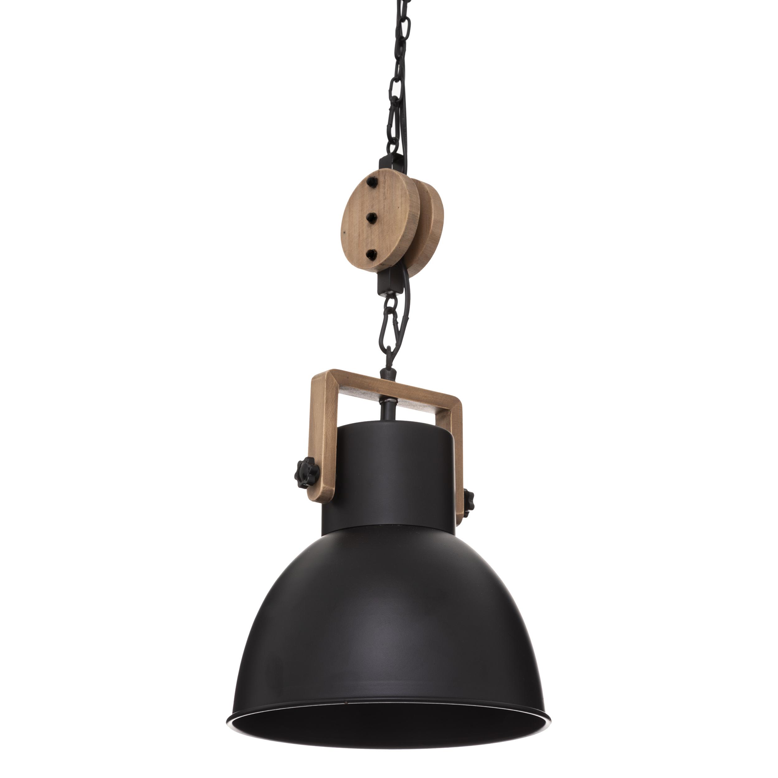 SUSPENSION METAL SILAS NOIR D.23CM