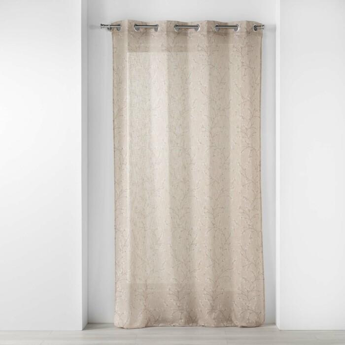 PANNEAU A OEILLETS 140X240CM IMPRIME SALOME LIN