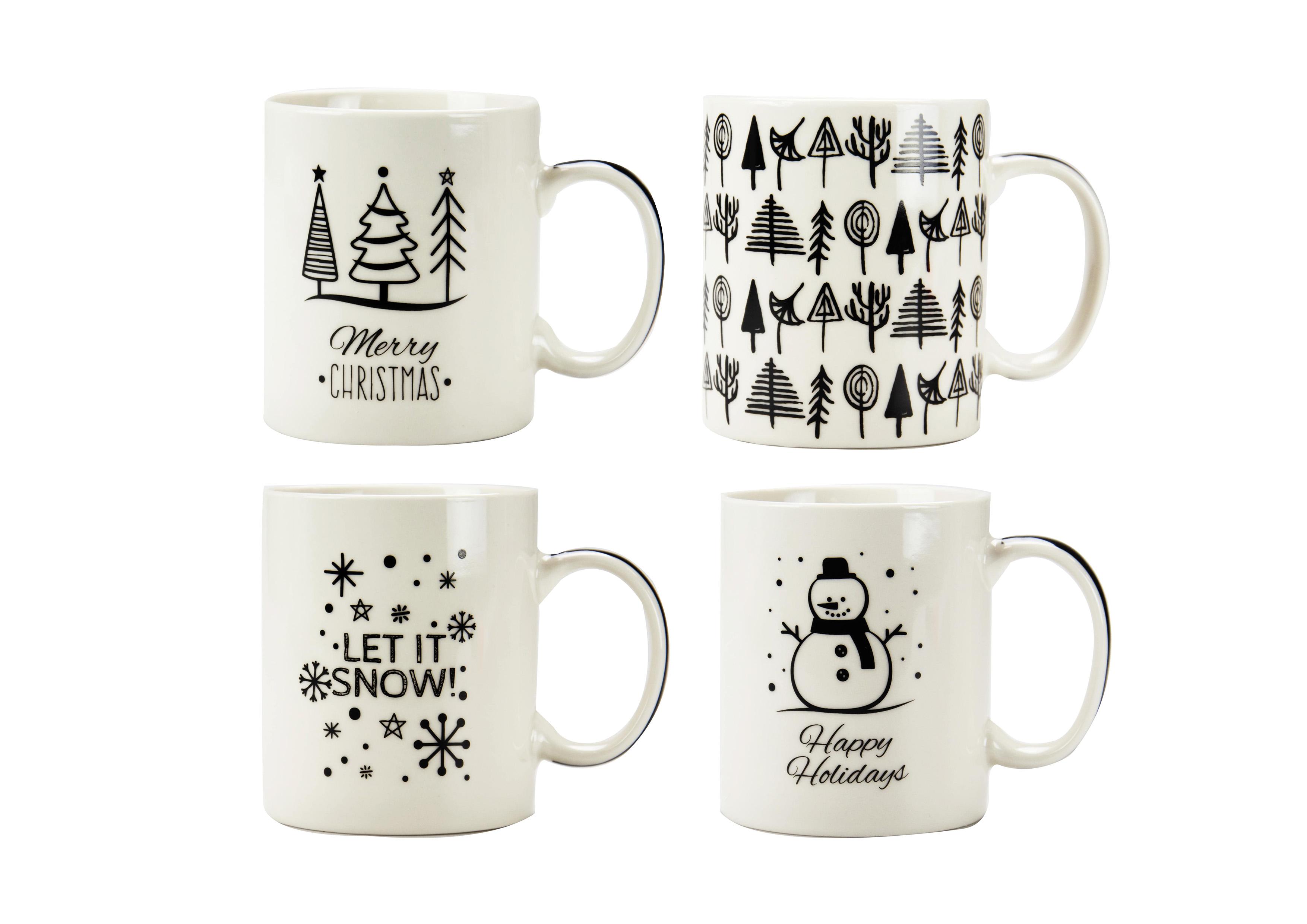 MUG DROIT SNOW PORCELAINE 36CL