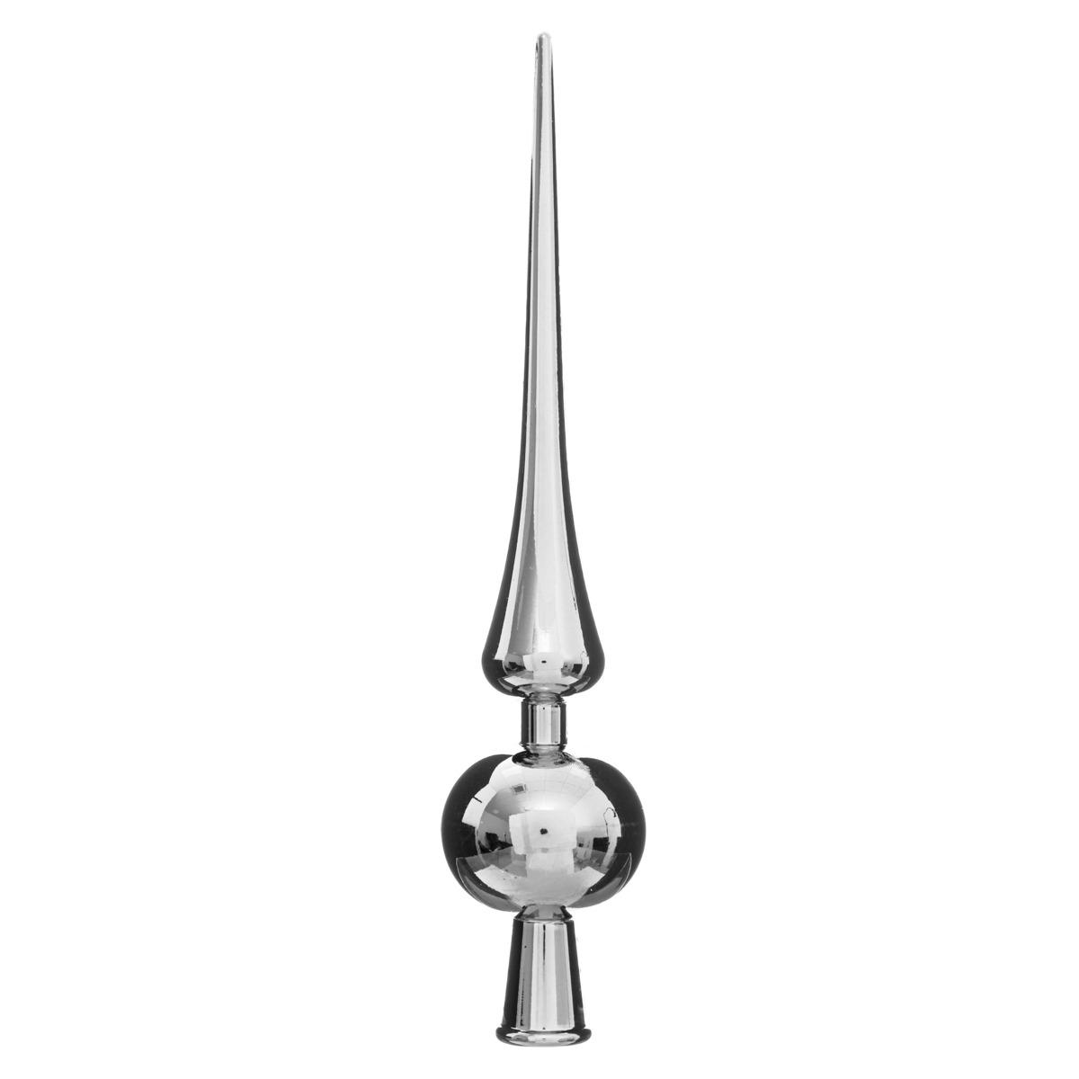 CIMIER 1 BOULE BRILLANTE ARGENT 28CM