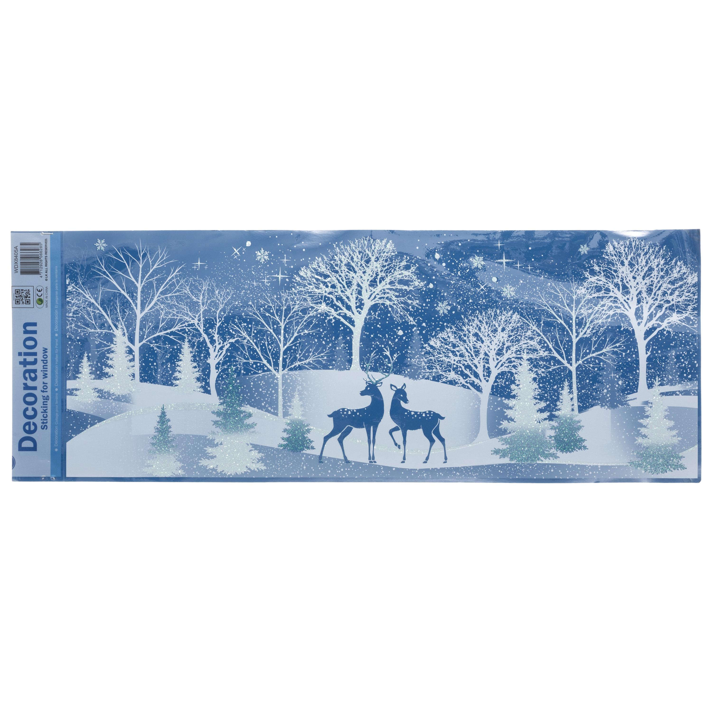 DECO VITRE BANDEROLE PAILLETTE 60CM