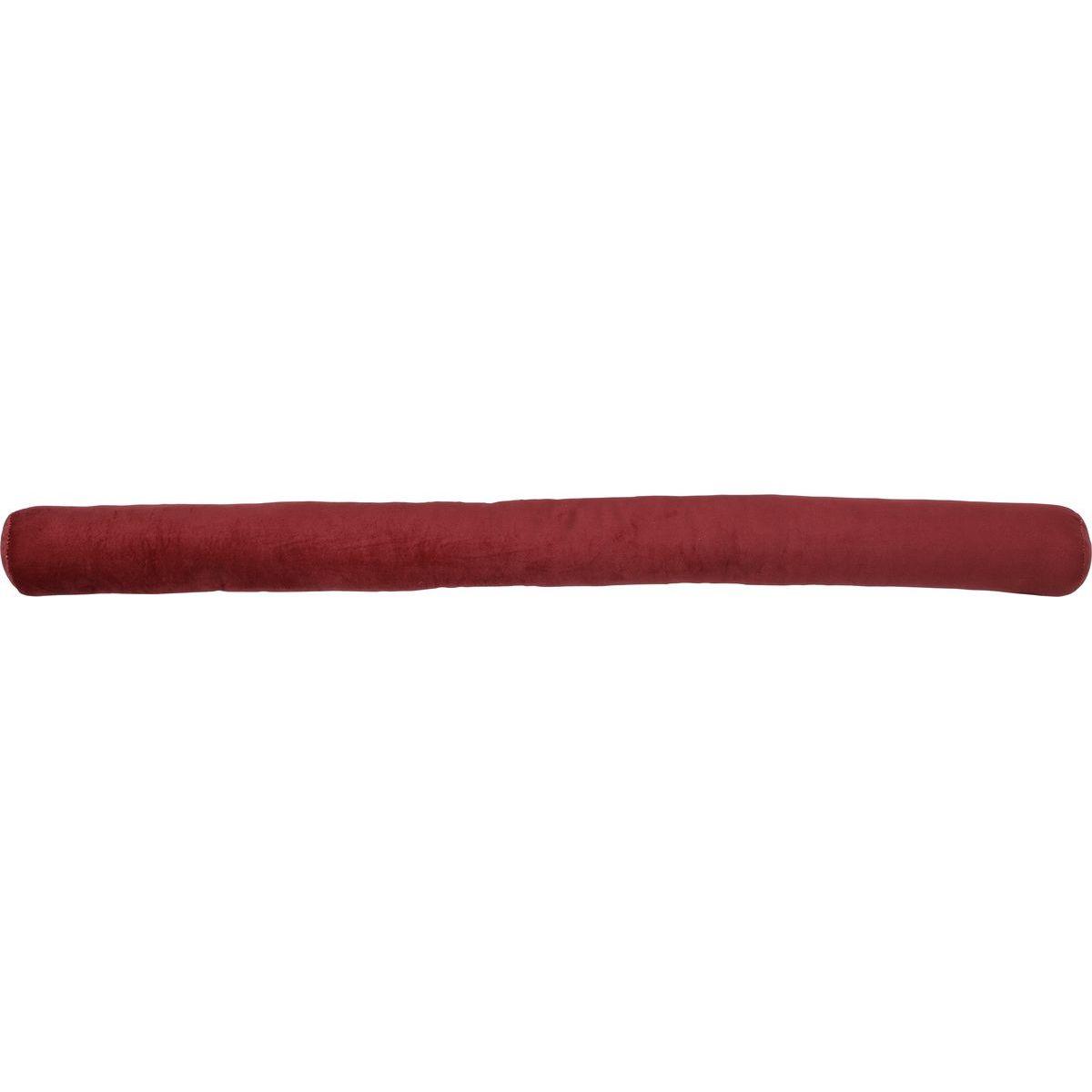 BOUDIN DE PORTE SIMPLE BOURRELET VELOURS 80CM ROUGE
