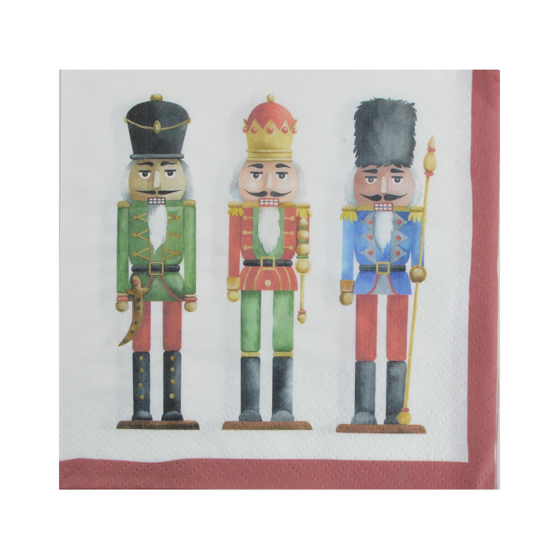 SET 20 SERVIETTES 3 PLIS 33X33CM CASSE NOISETTE