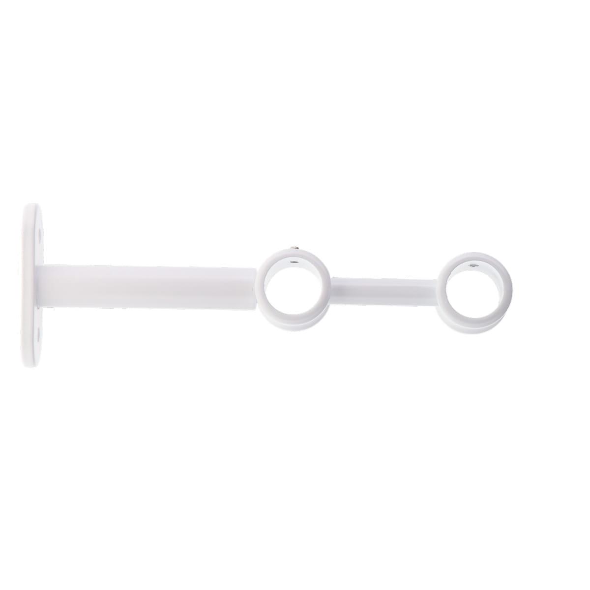 SUPPORT DOUBLE D.20CM 150MM BLANC MAT X2 PIECES