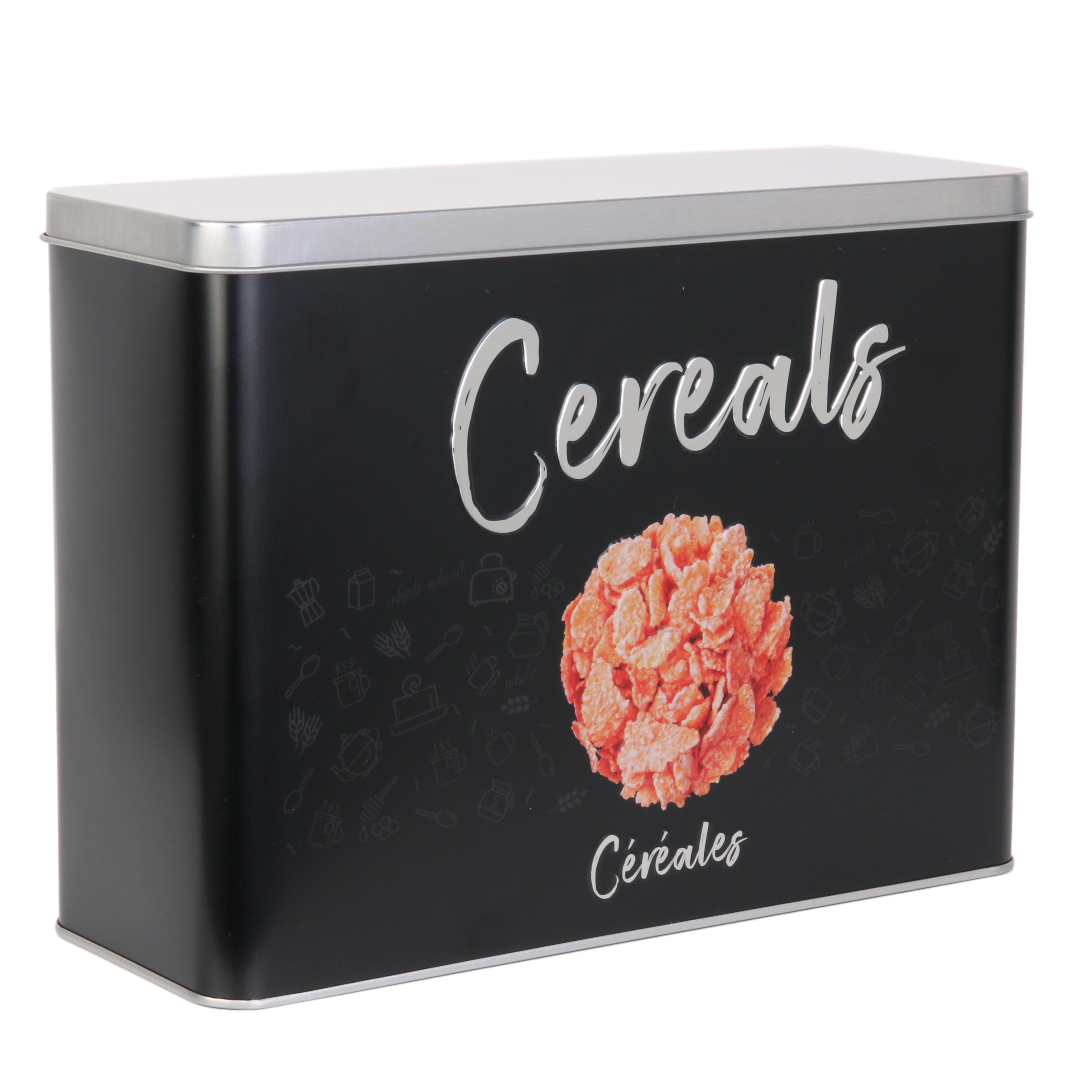 BOITE METAL CEREALES 24X18X9CM