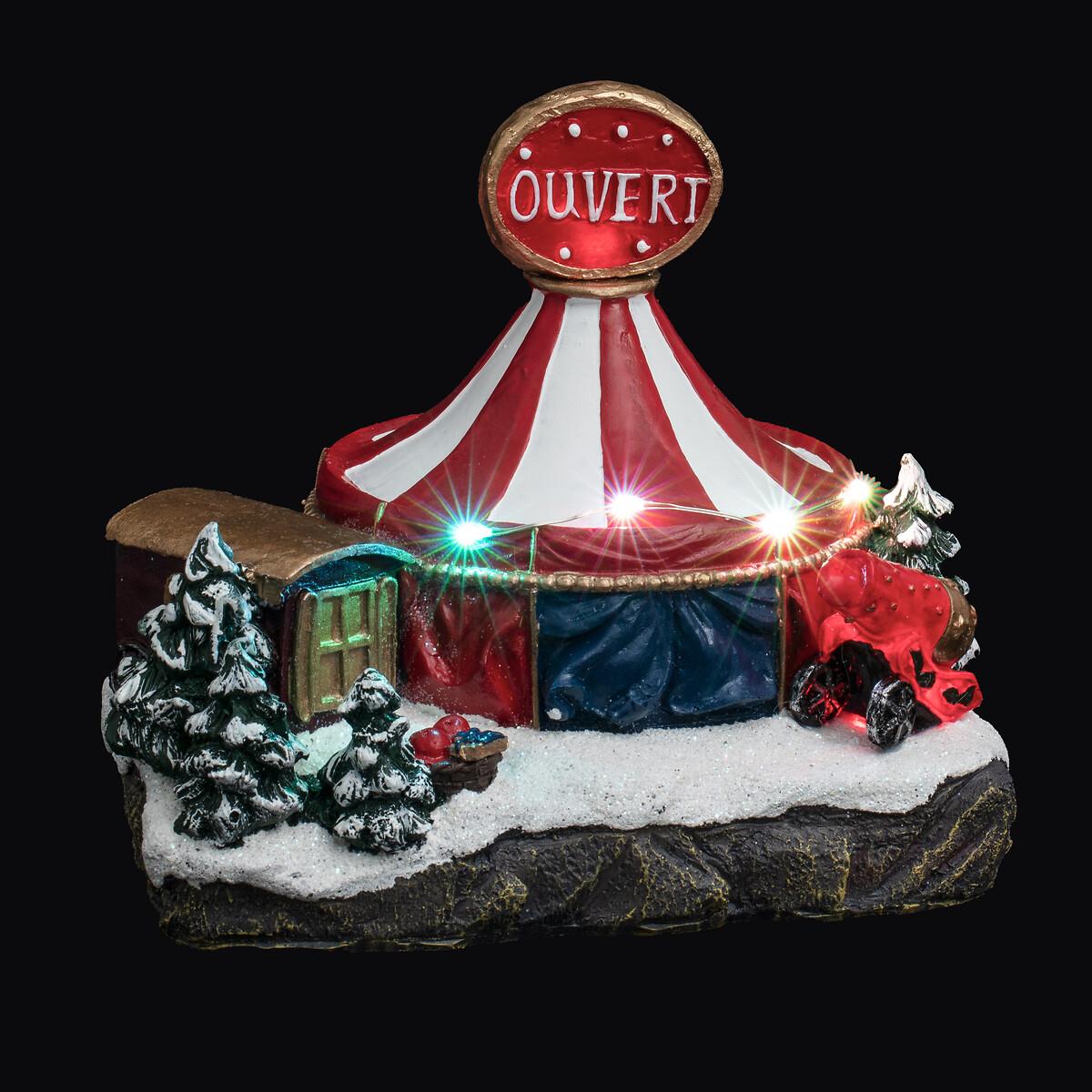 NUM 421 VILLAGE DE NOEL CIRQUE 6LEDS A PILES