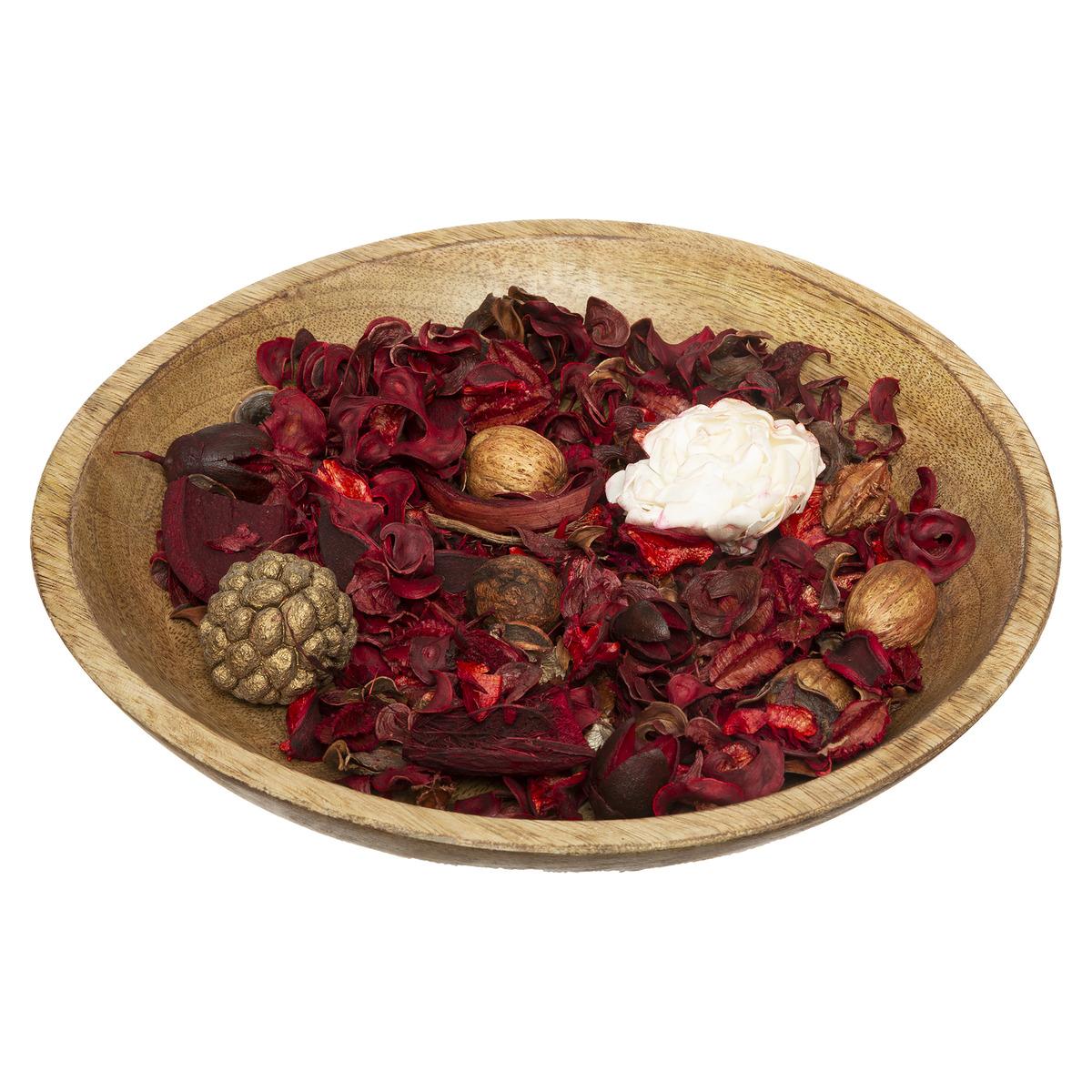 POT POURRI PLATEAU BOIS PAOLA FRUIT ROUGE 140G