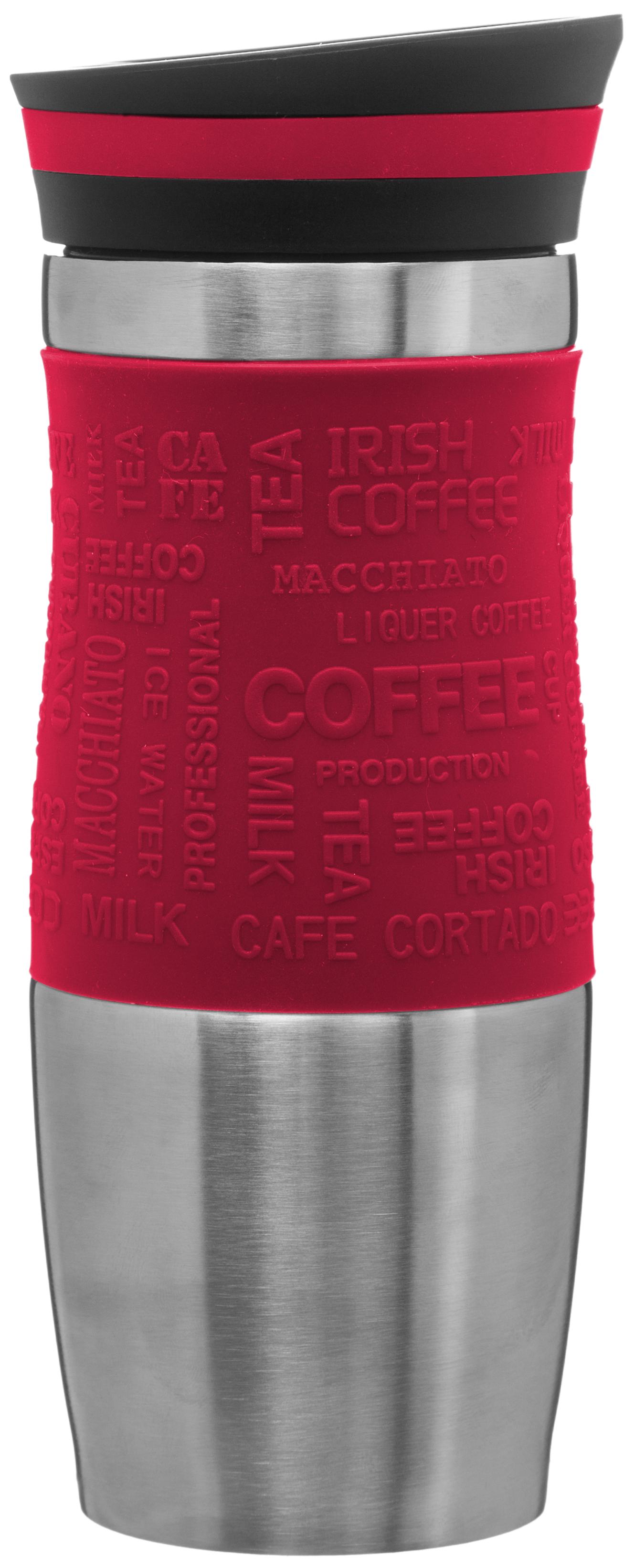 MUG ISOLANT DOUBLE PAROI 35CL ROUGE