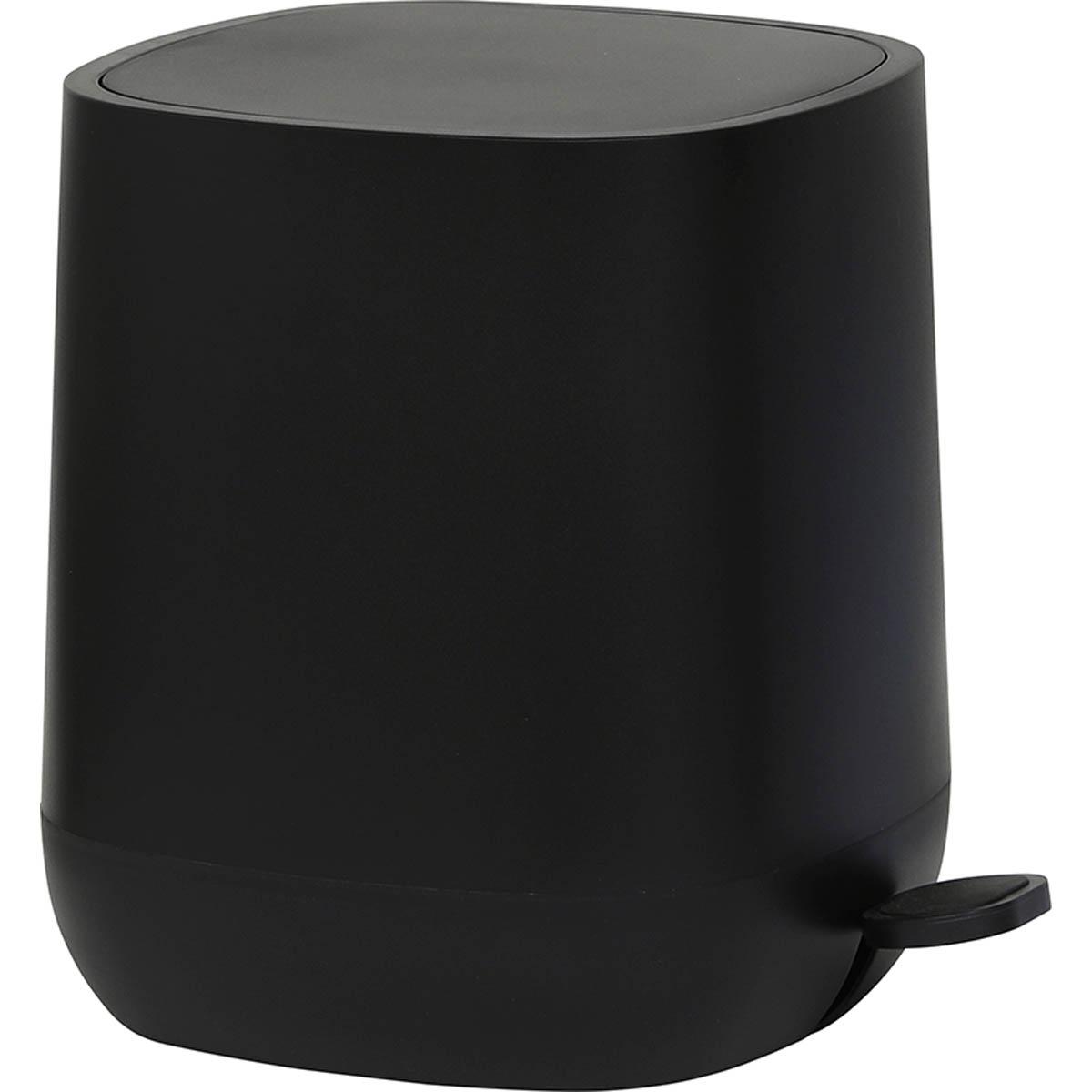 POUBELLE FREIN DE CHUTE CARREE 5L NOIR