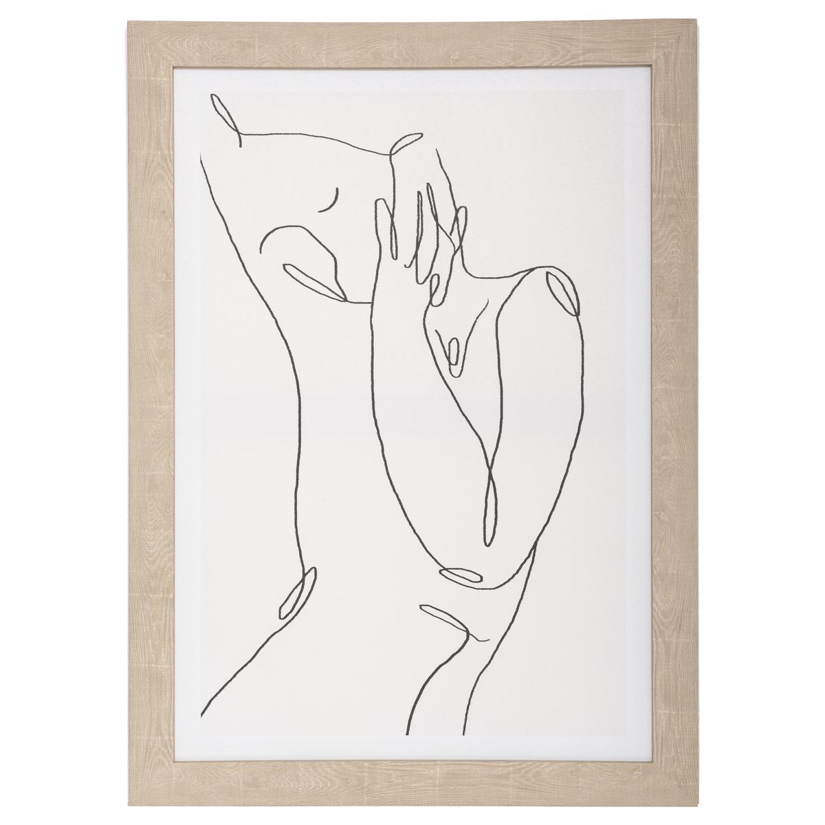 TOILE IMPRIME VISAGE CADRE 50X70CM