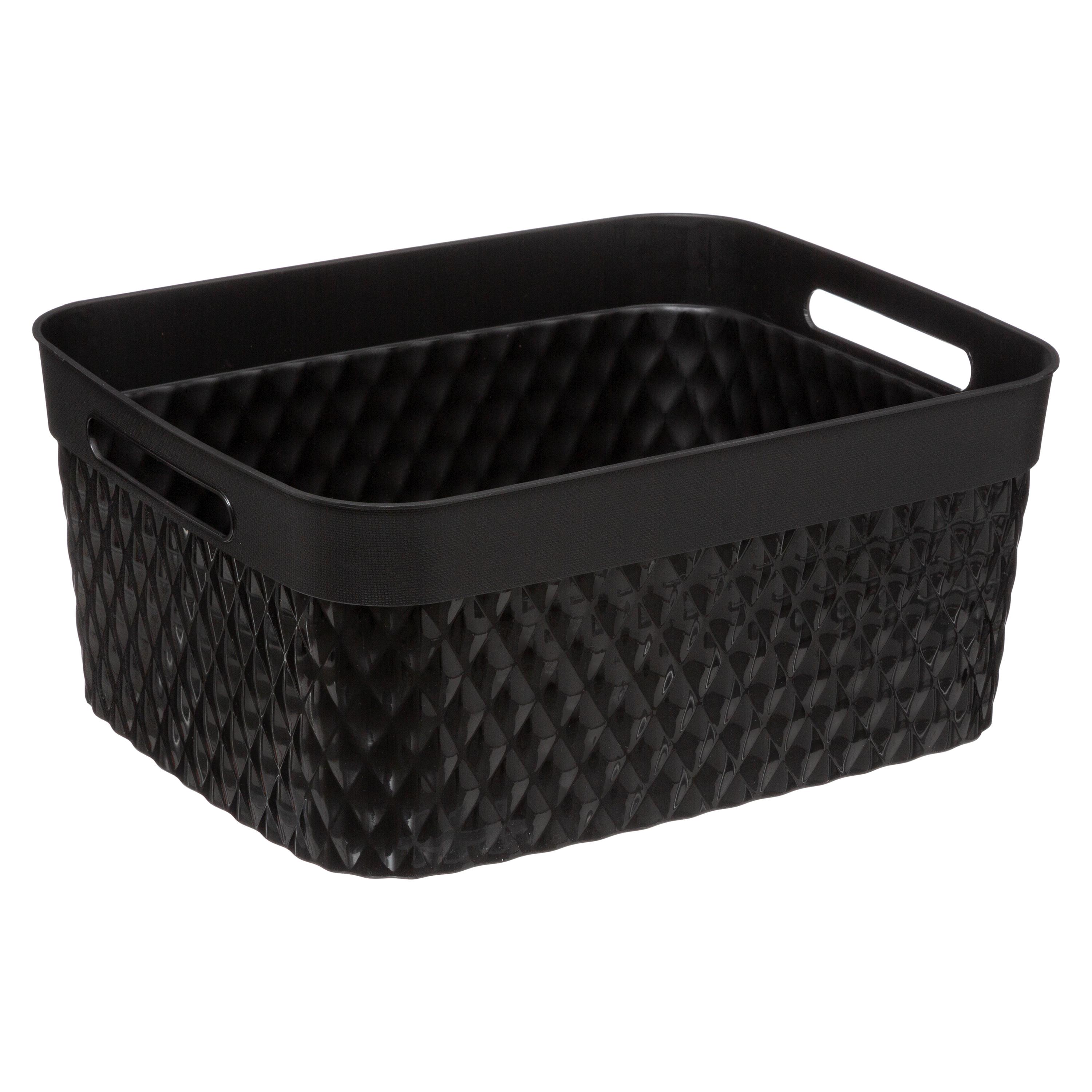 PANIER RECTANGLE DISCO 15L NOIR