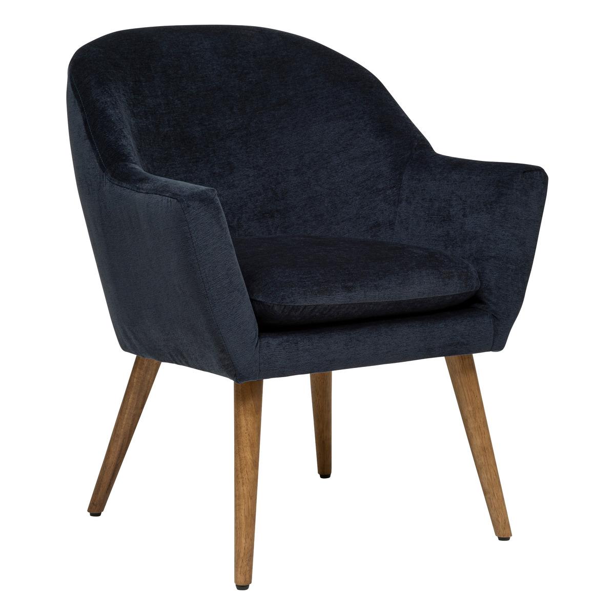 FAUTEUIL CHENIILLE SINEL BLEU ENCRE