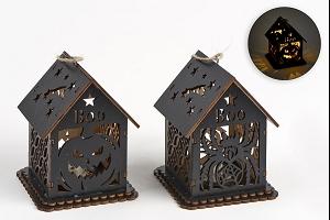 LANTERNES HALLOWEEN LEDS 9X11X8 CM