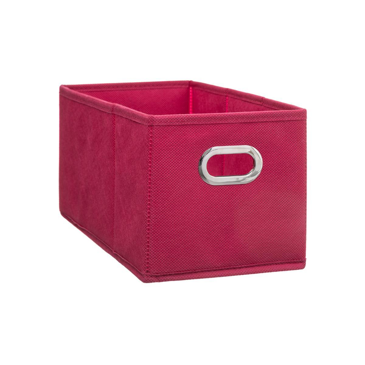 BOITE RANGEMENT 15X31CM FRAMBOISE