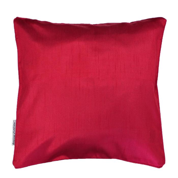 HOUSSE DE COUSSIN ENCART 40X40CM SHANA ROUGE