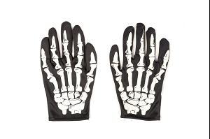 PAIRE DE GANTS EFFET SQUELETTE ENFANT