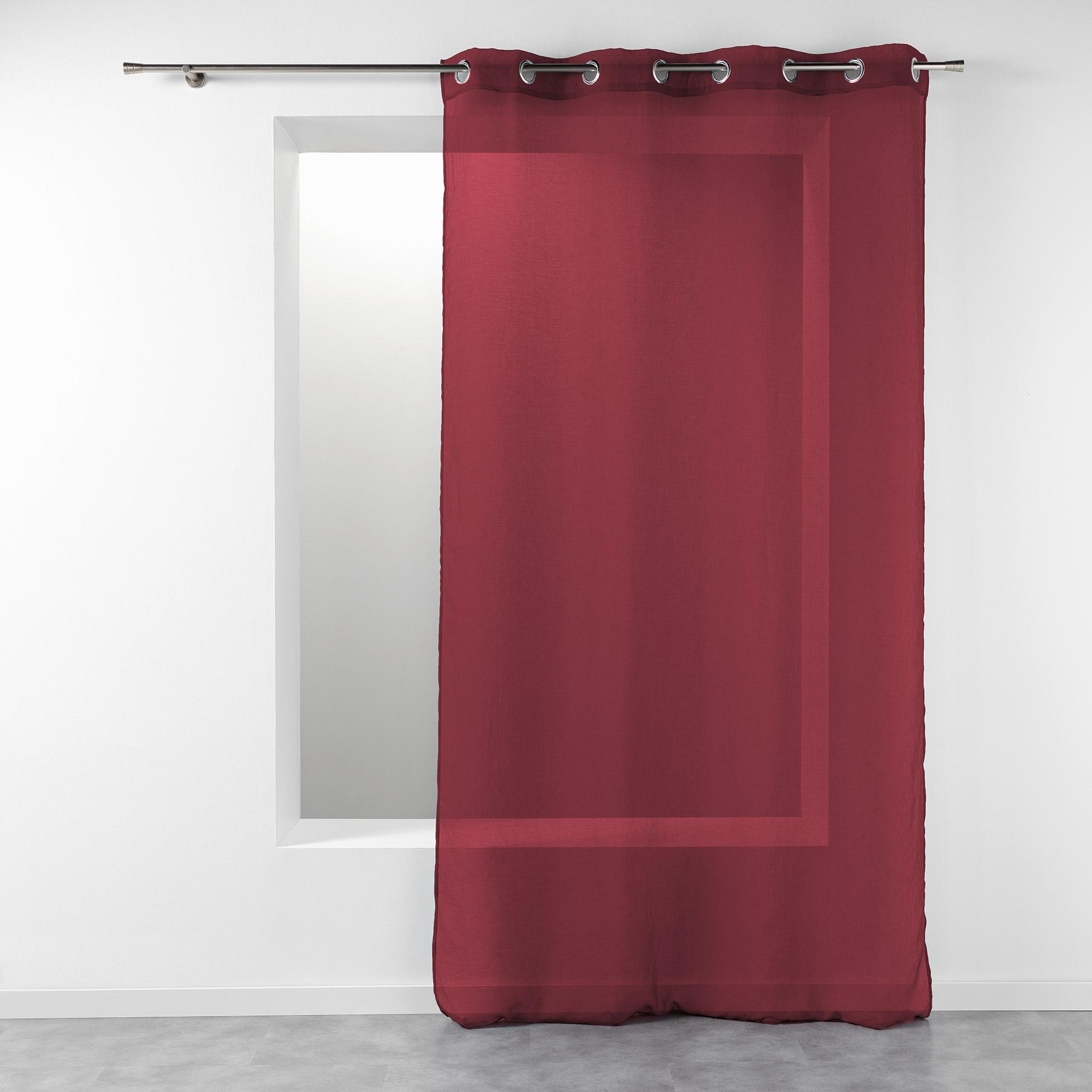 PANNEAU A OEILLETS 140X280CM TELMA BORDEAUX