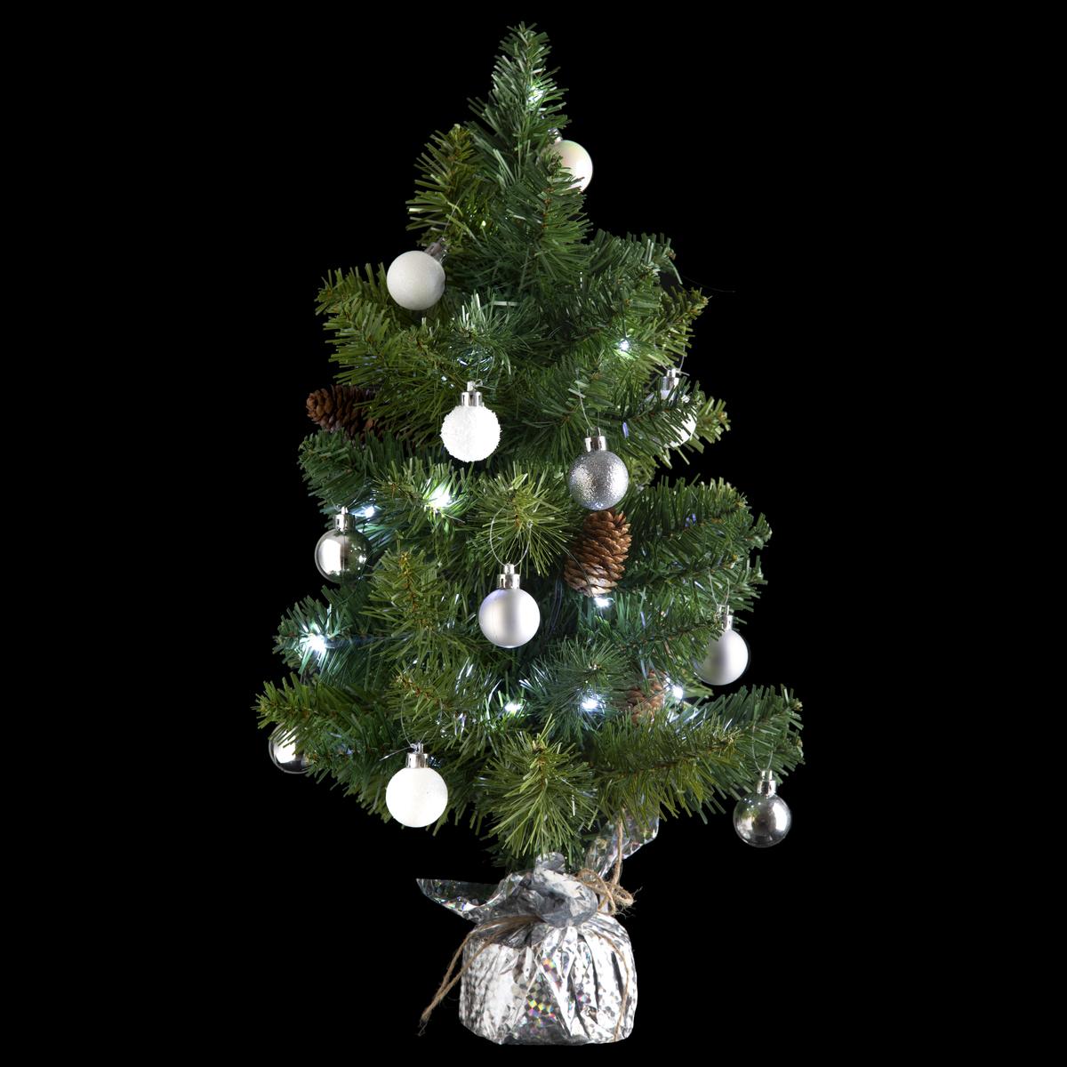 SAPIN COPPER AVEC ACCESSOIRES 20LEDS H.50CM
