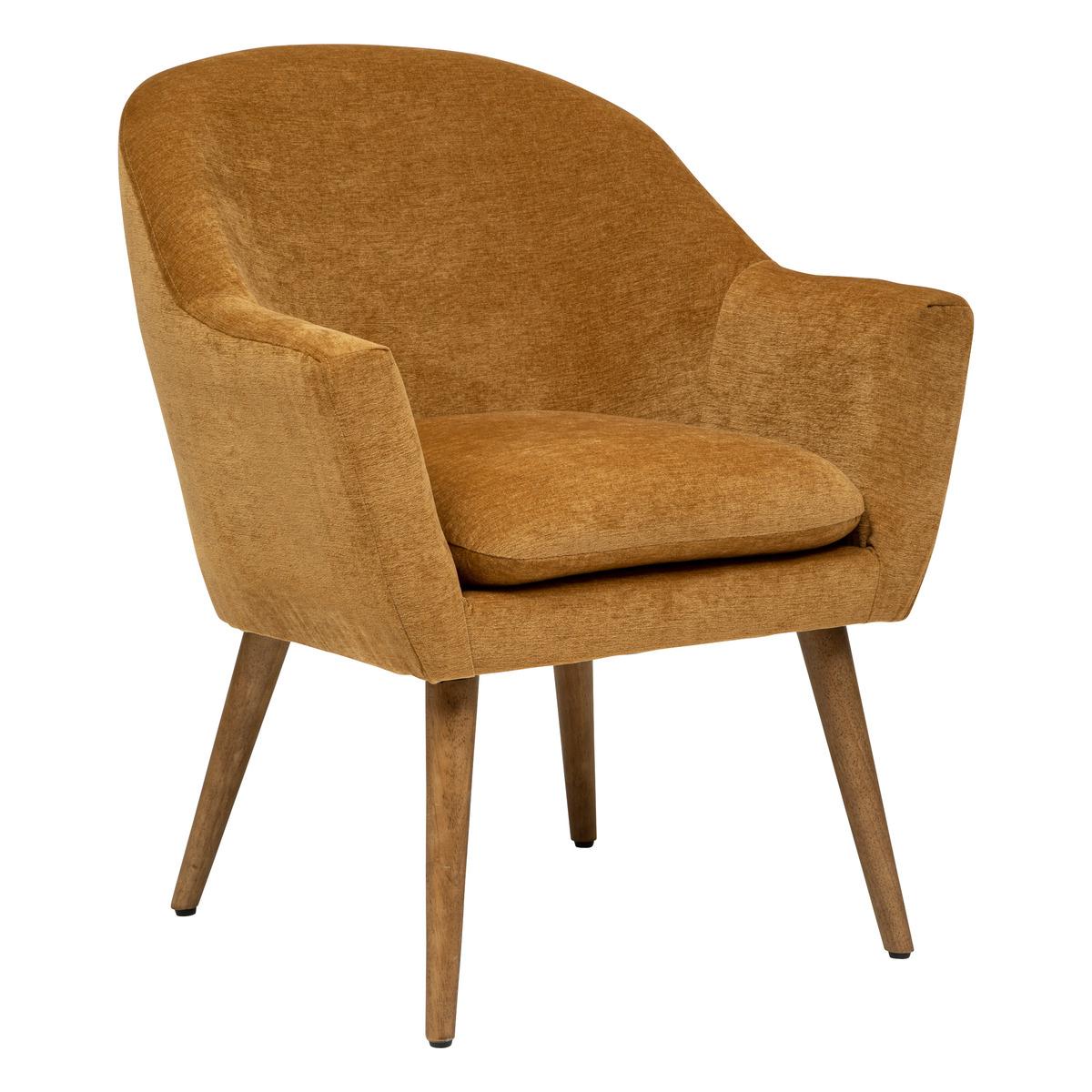 FAUTEUIL CHENIILLE SINEL OCRE