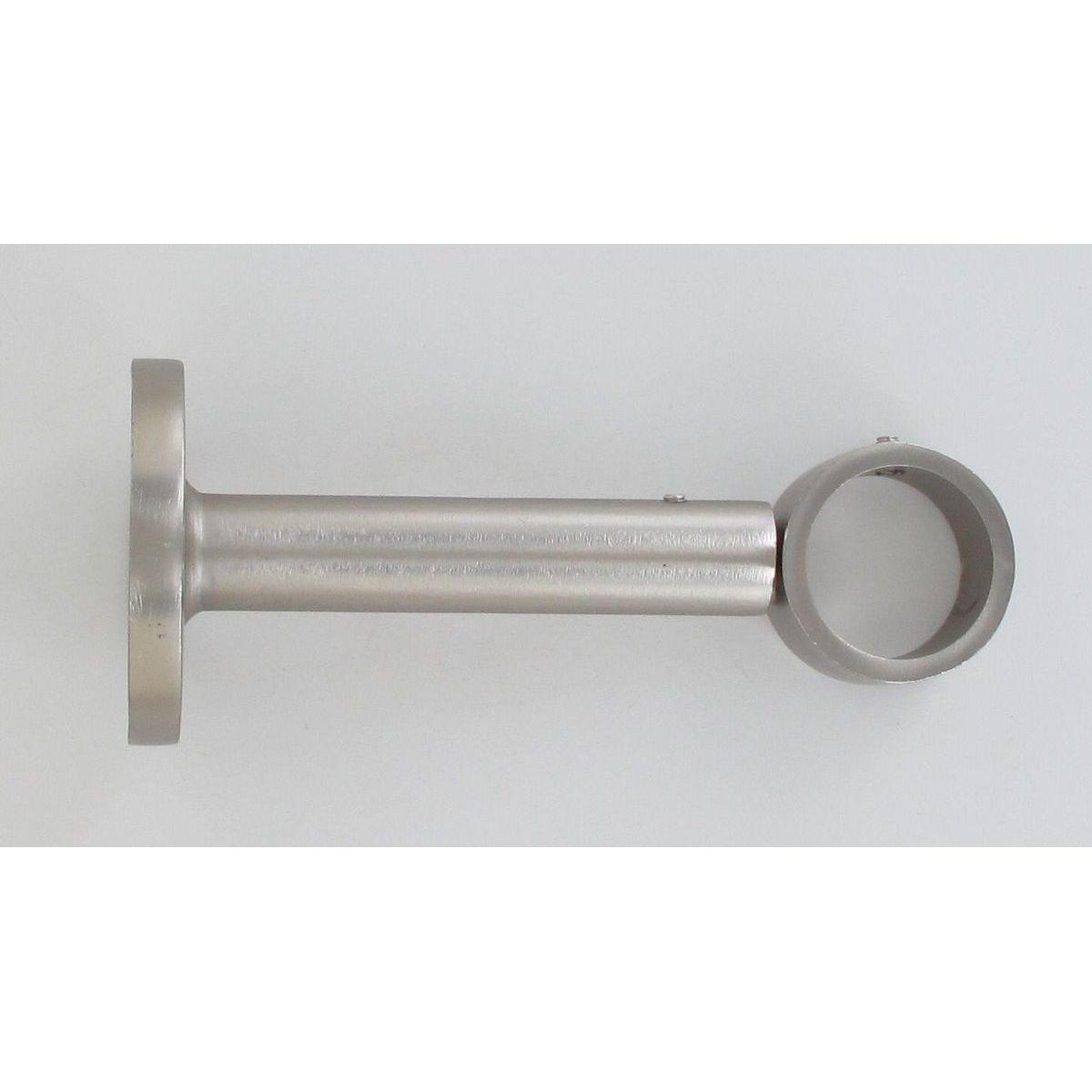 SUPPORT SIMPLE EXT D28 115 MM X1 ARGENT MAT