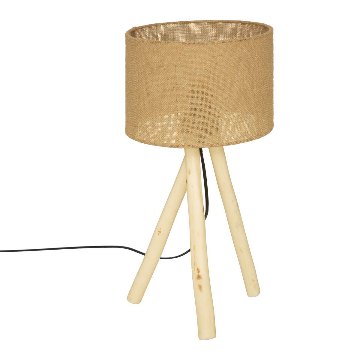 LAMPE TREPIED SEAV NATUREL H.52CM