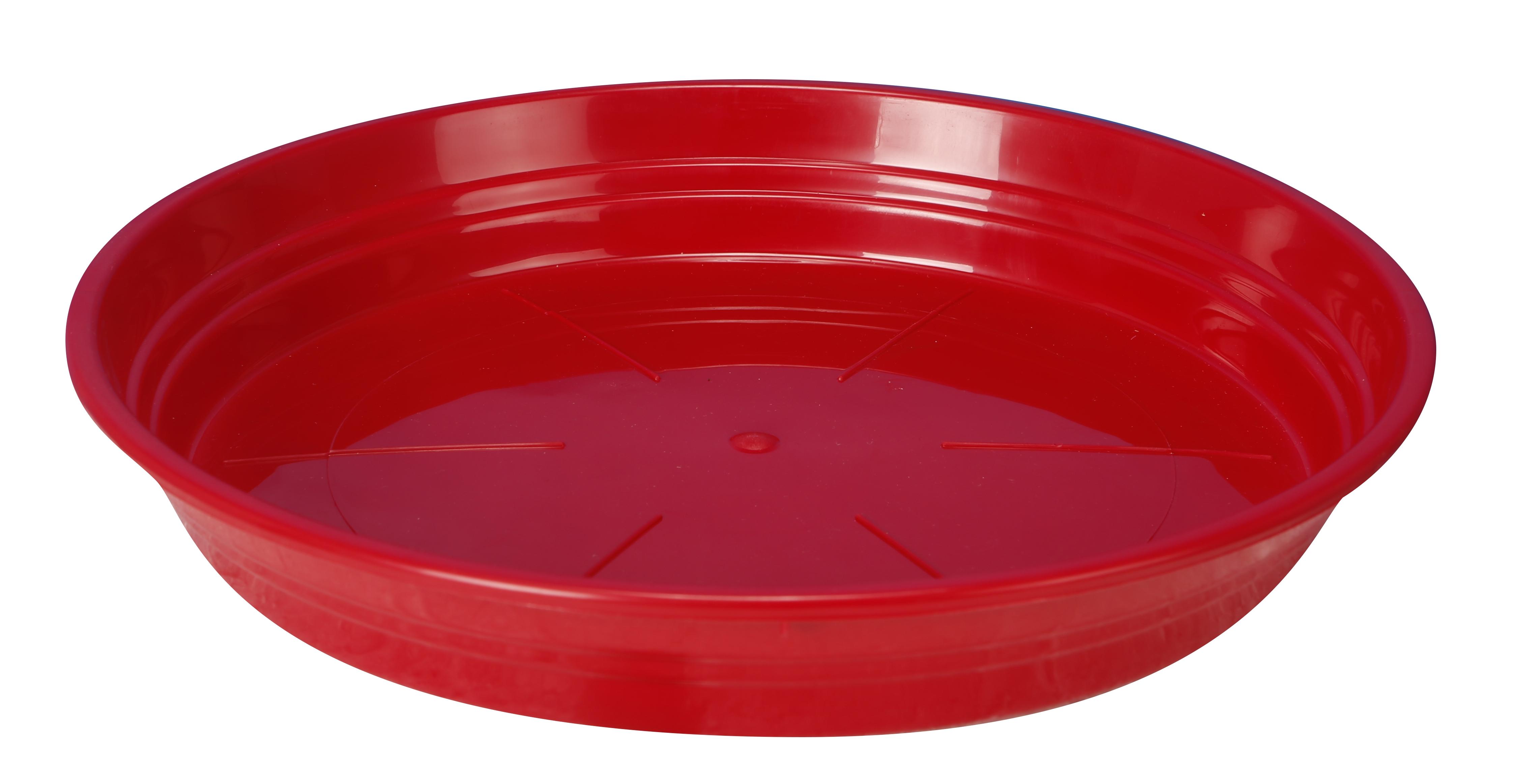 SOUCOUPE RESINE D 17CM ROUGE