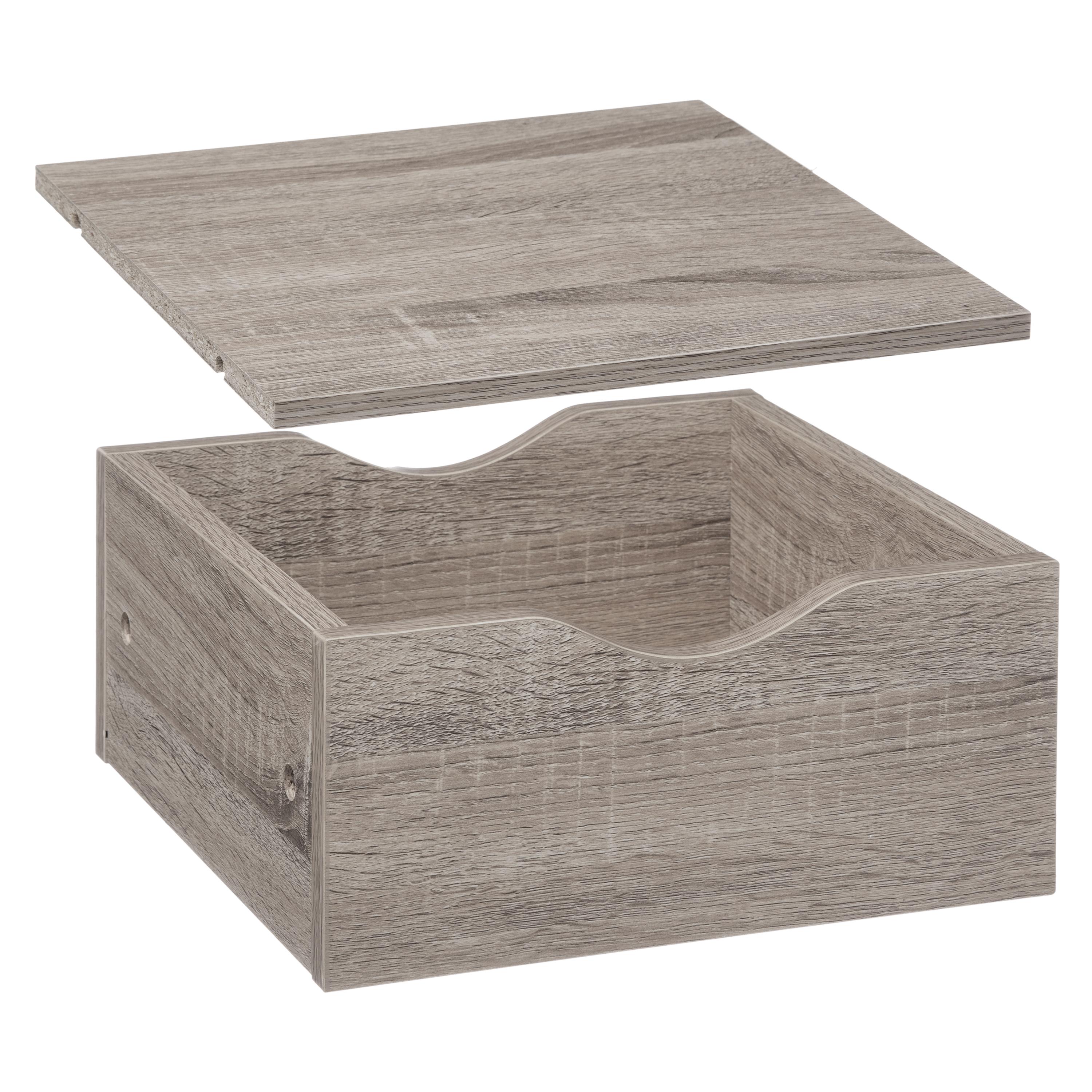 TIROIR ET ETAGERE MIX GRIS