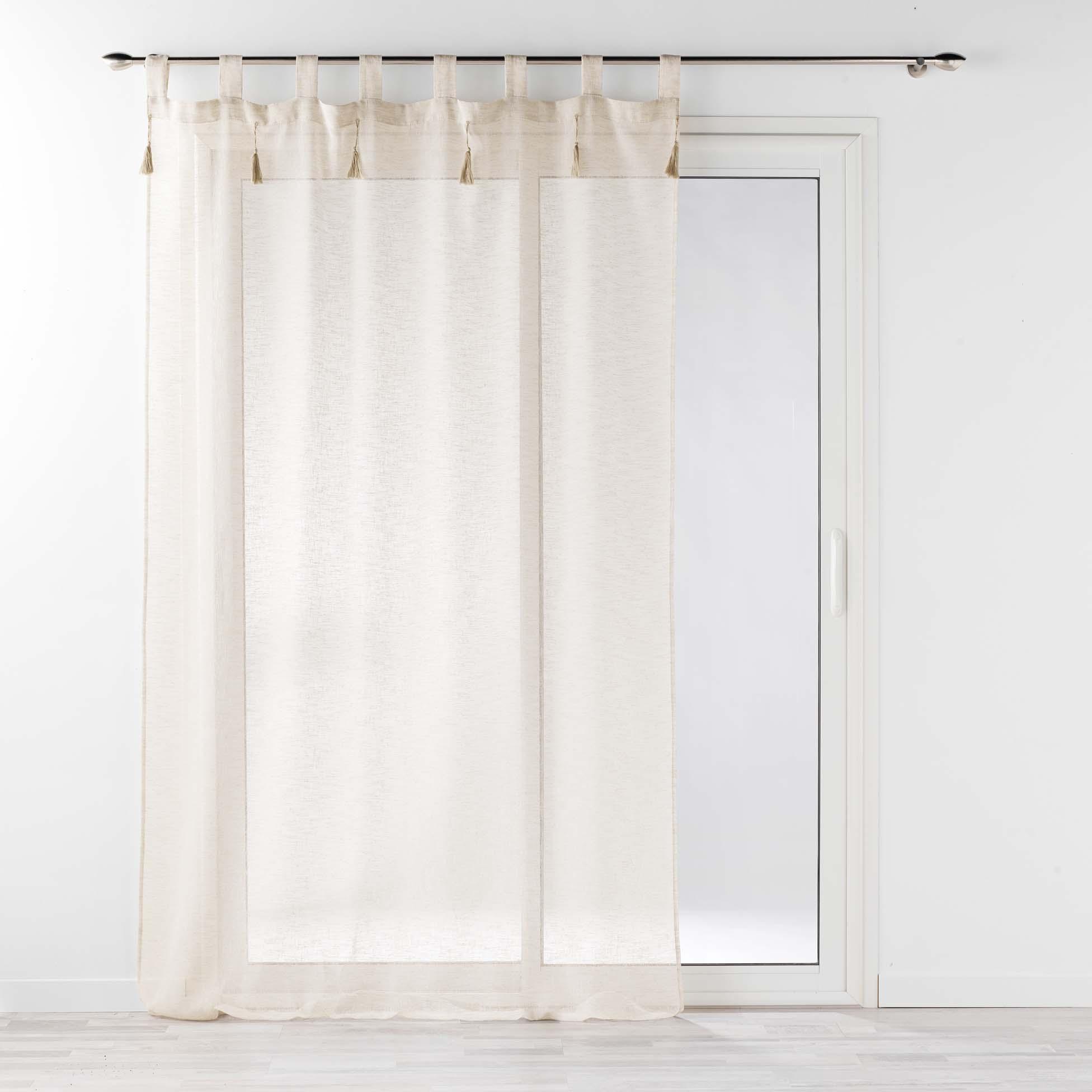 PANNEAU PASSANTS 140X240CM EFFET LIN TISSE DALILA LIN