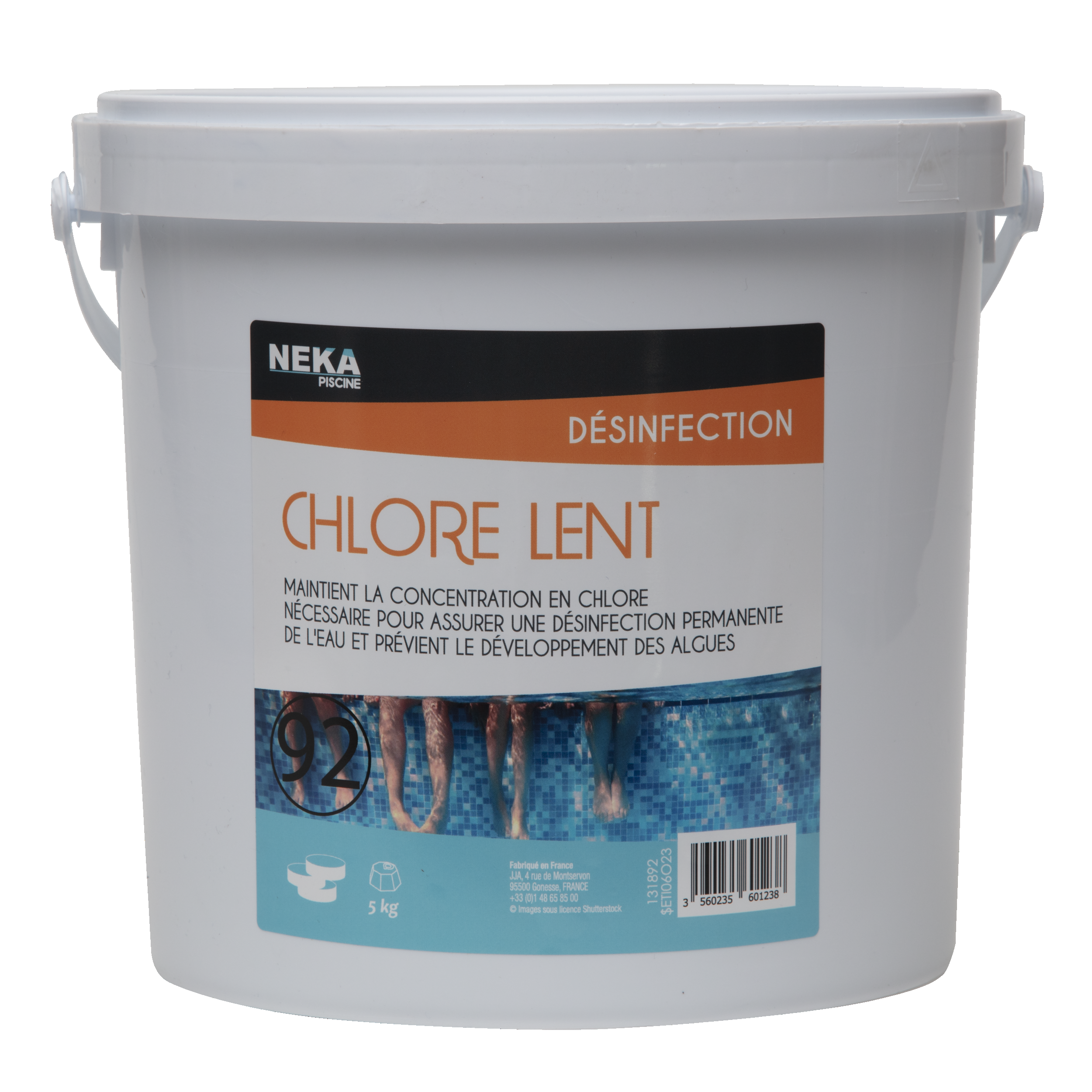 CHLORE LENT GALET 250G 5KG