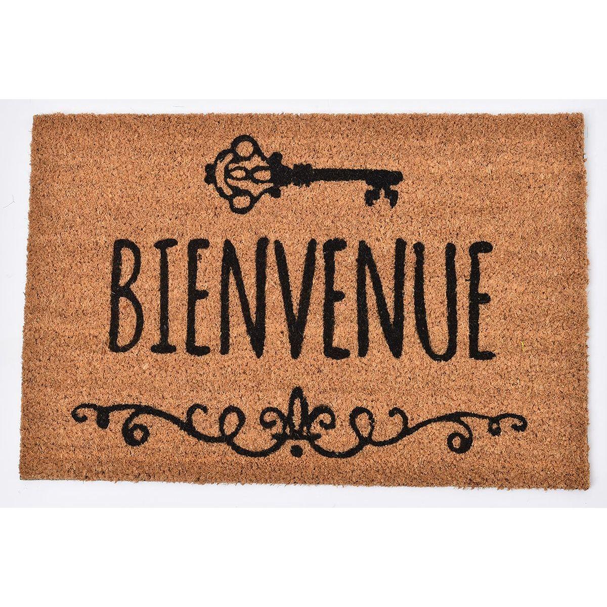 TAPIS IMP BIENVENUE 40X60CM COCO NATUREL