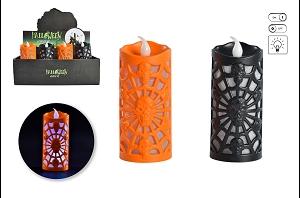 BOUGIE AJOUREE A LEDS 10X4.5 CM