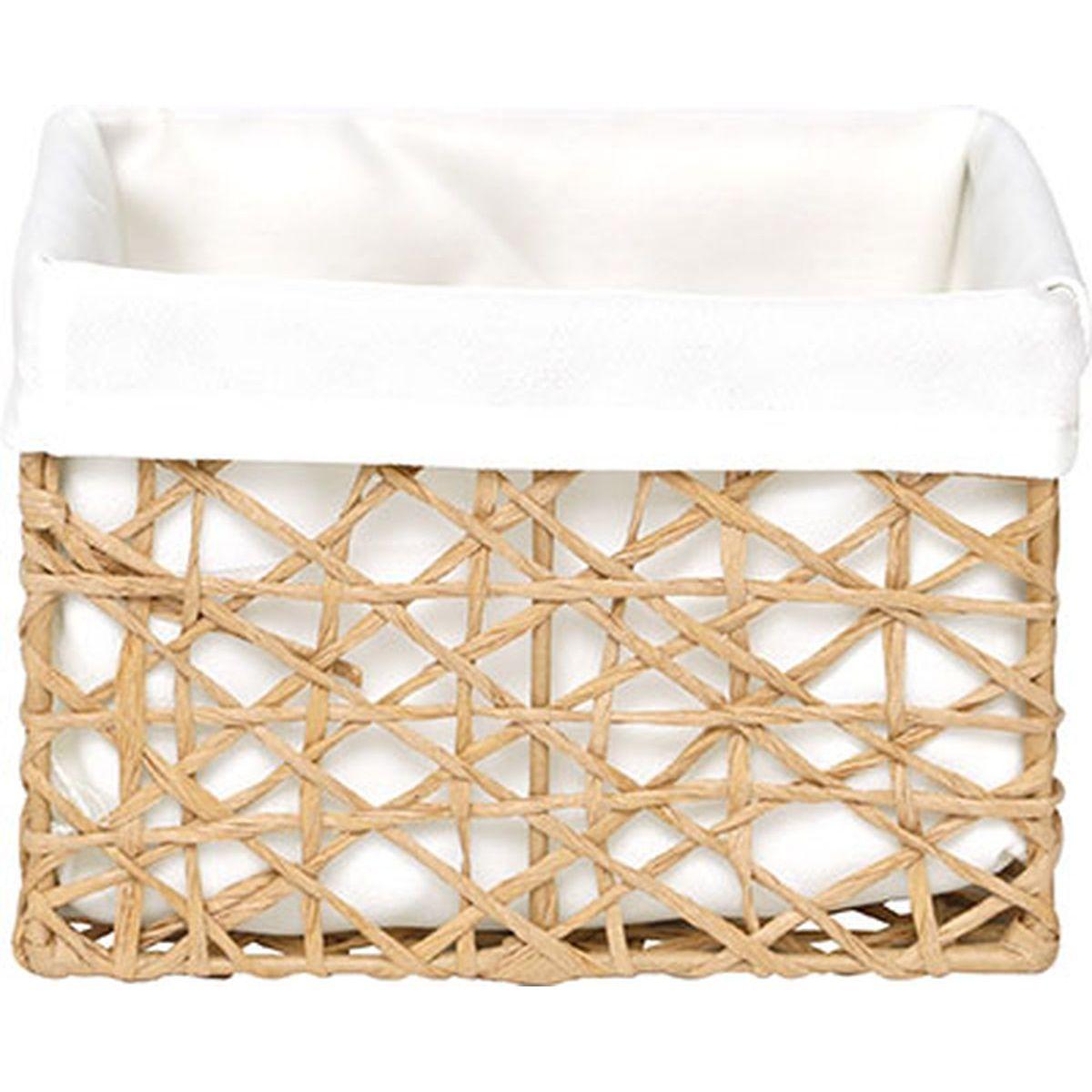 PANIER TGM PAPIER FICELLE TISSU CREME
